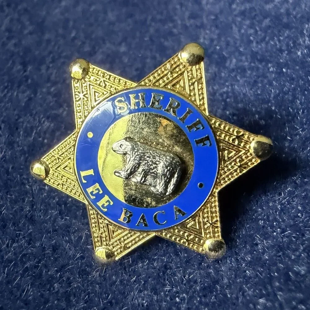 Vintage US California Former Sheriff Lee Baca Lapel Pin
